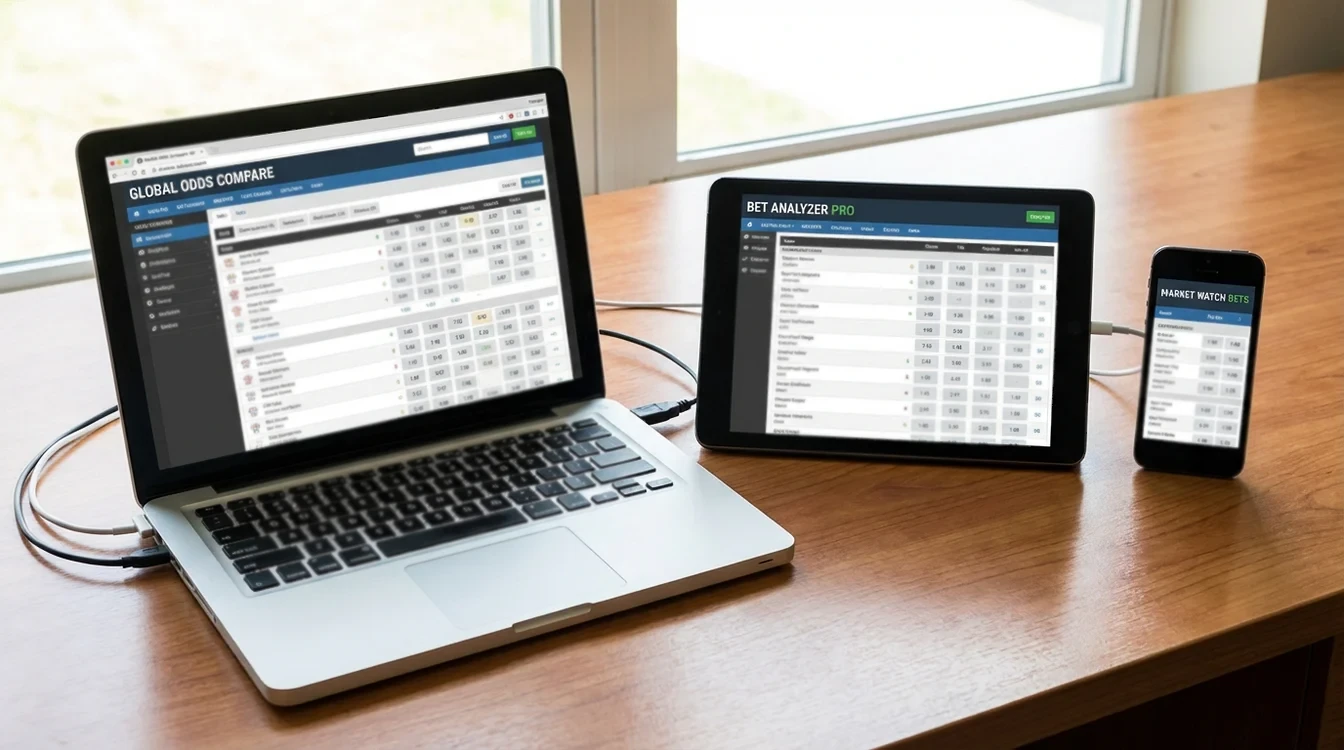 Diversi schermi che mostrano interfacce di comparatori di quote online