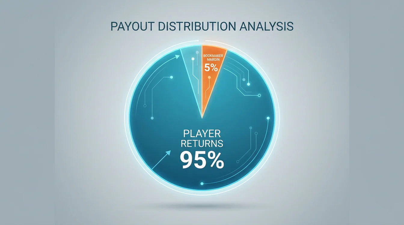 Grafico a torta che mostra la distribuzione del payout con percentuali