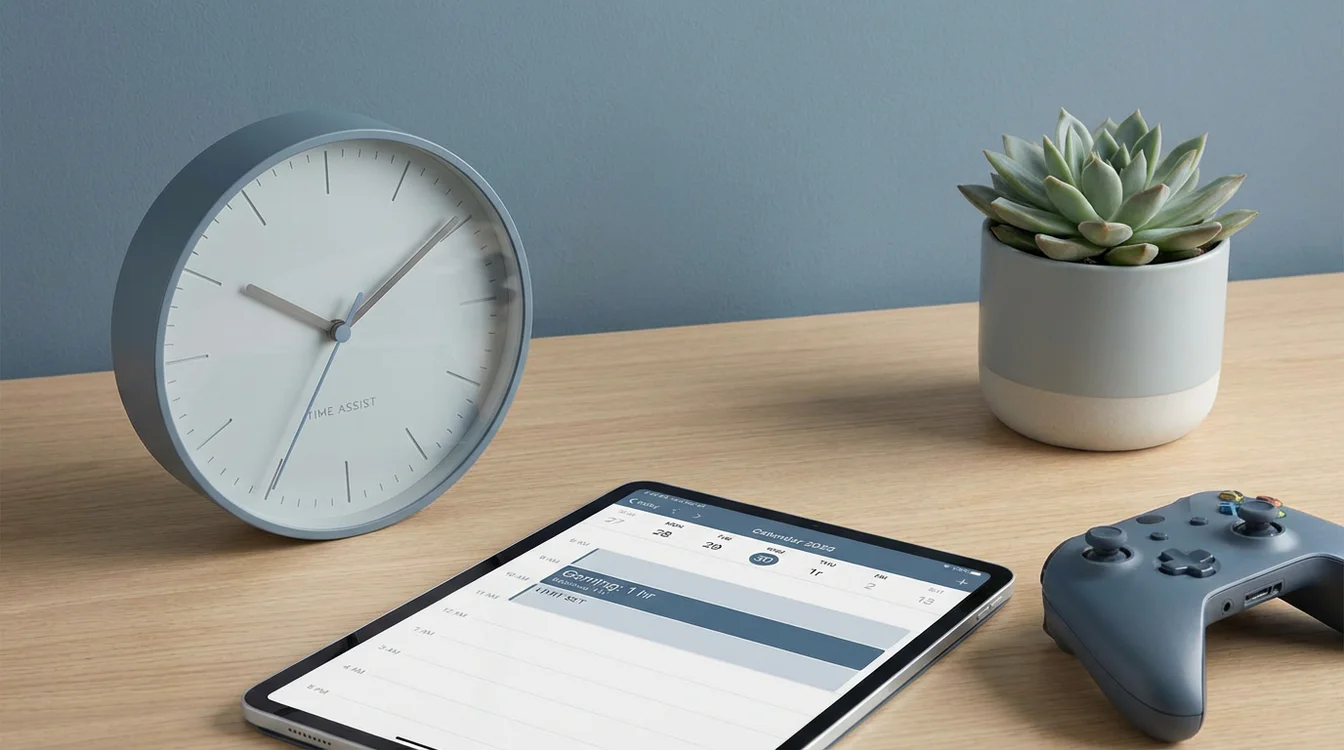Orologio e calendario che simboleggiano la gestione del tempo nel gioco